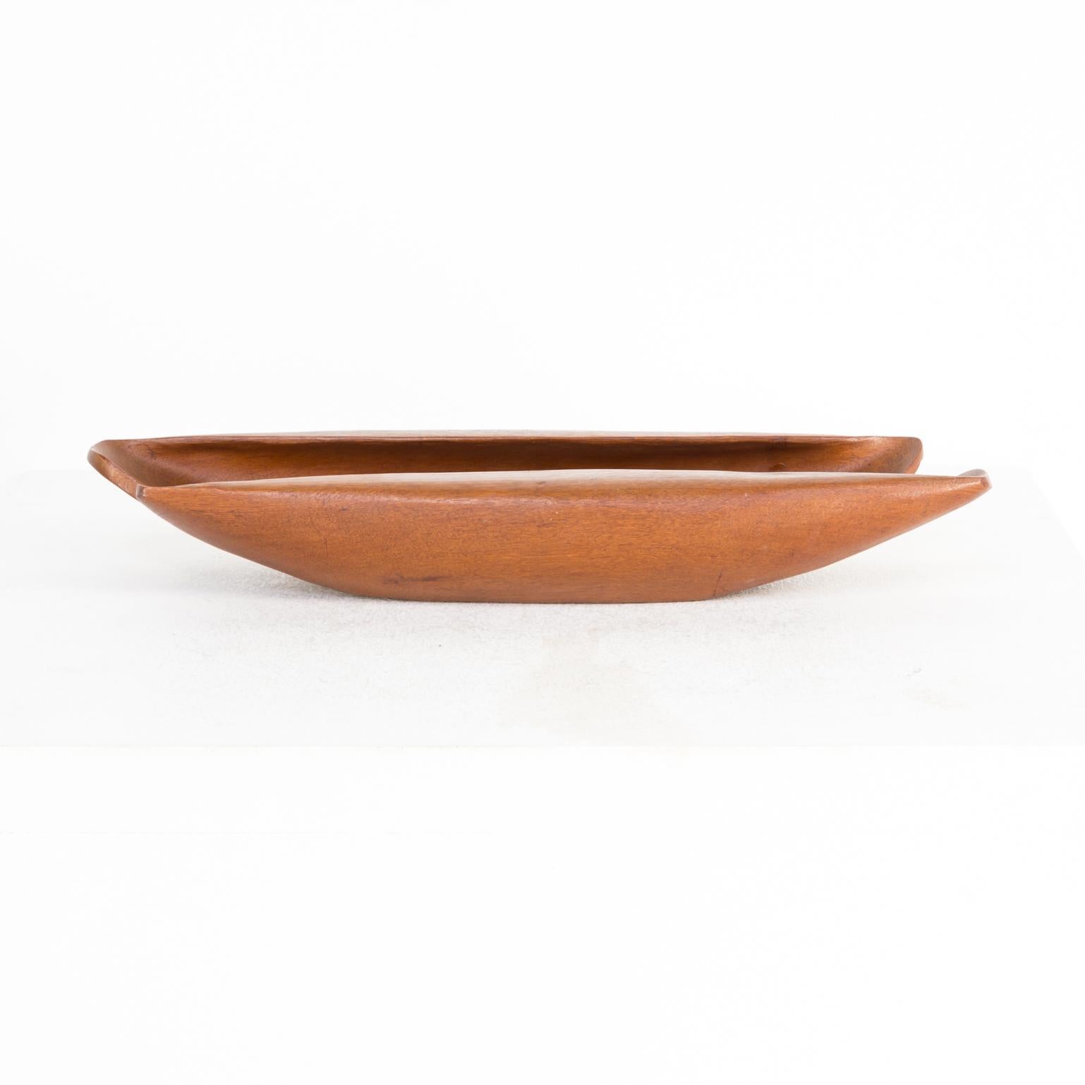 1970s Teak Wooden Bowl Scale Attribute Finn Juhl for Kay Bojesen In Good Condition In Amstelveen, Noord