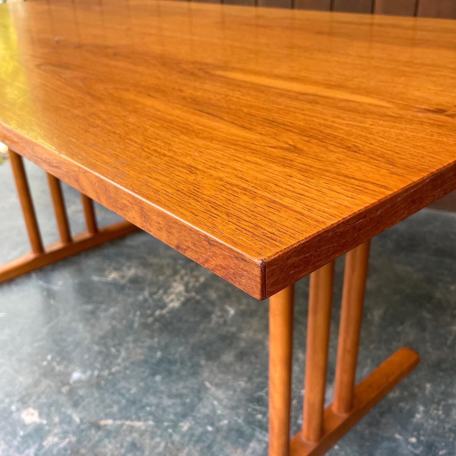 1970s Teak Work Table Desk Borge Mogensen FDB Vintage Mid-Century For Sale 1