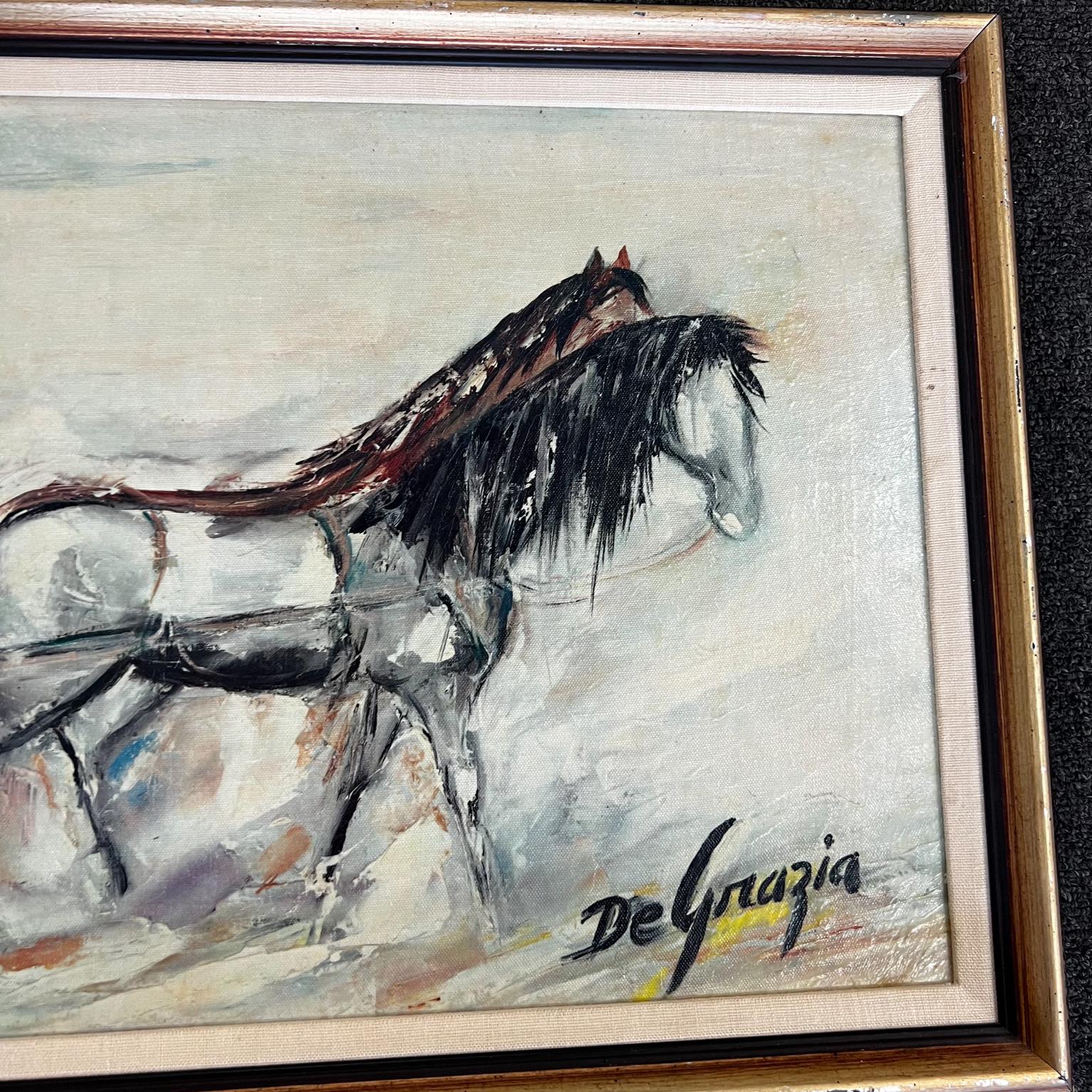 1970s Ted De Grazia Art Navajo Family and Horses In Good Condition In Chula Vista, CA