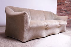 1970s Tentazione Sofa by Mario Bellini for Cassina in Original Sage Velvet