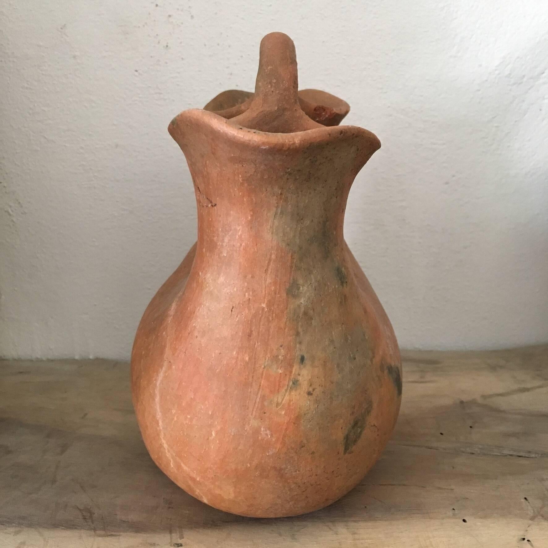Mexican 1970s Terracotta Pitcher from Oaxaca
