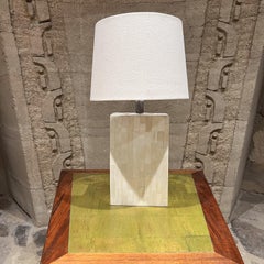1970s Enrique Garcel Tessellated Bone Table Lamp Colombia