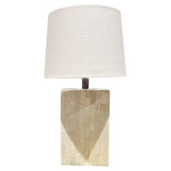 1970s Tessellated Bone Table Lamp Enrique Garcel Colombia