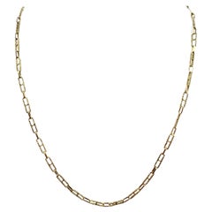 Collier à maillons en or jaune 18k texturé des années 1970