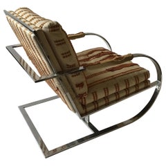 1970s Thayer Coggin Chrome Cantilever Chair
