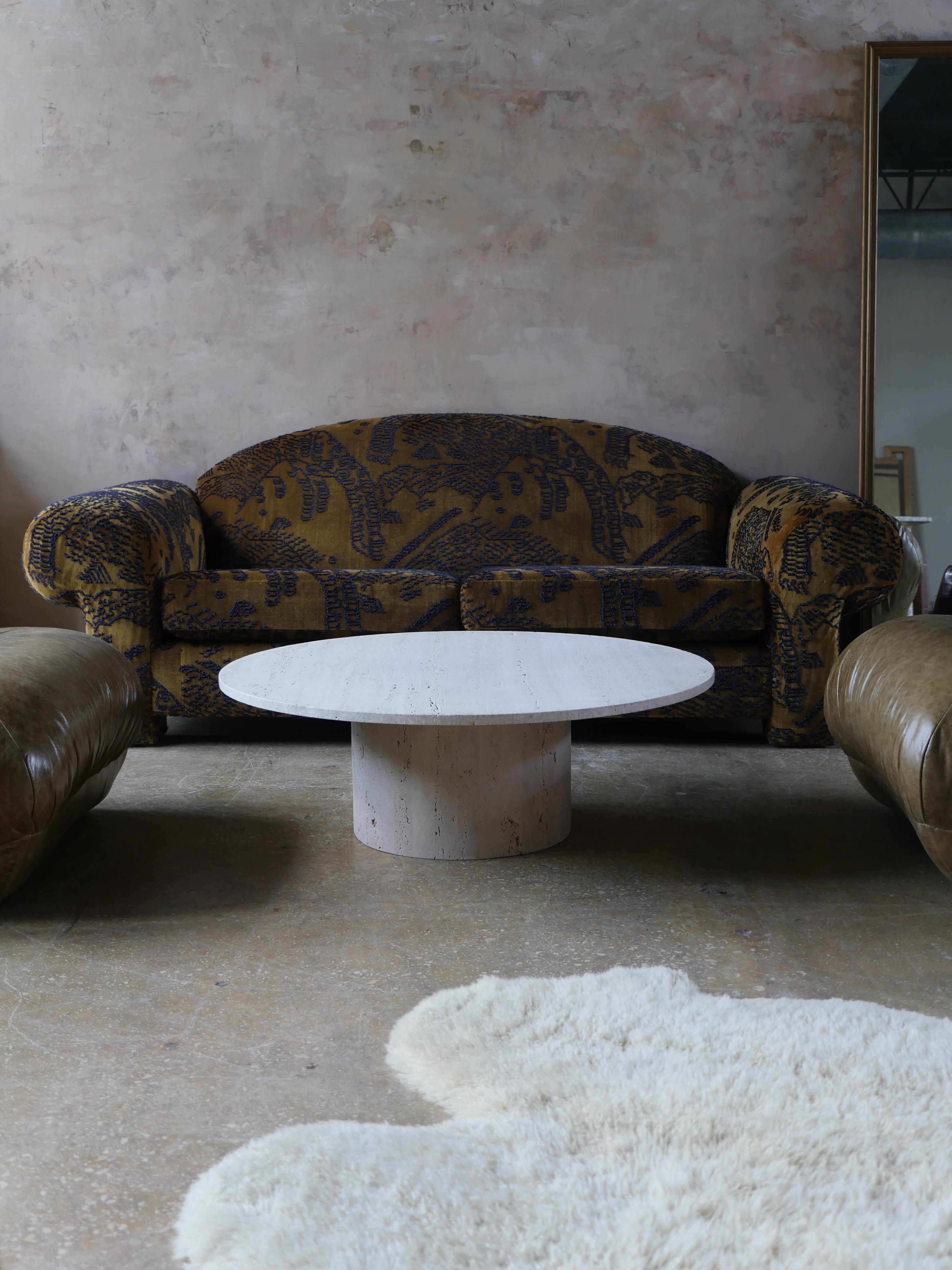 1970s Thayer Coggin Sofa Attributed to Milo Baughman with Dedar Milano Fabric 2