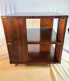1970s Thomasville Campaign Revolving Bookcase
