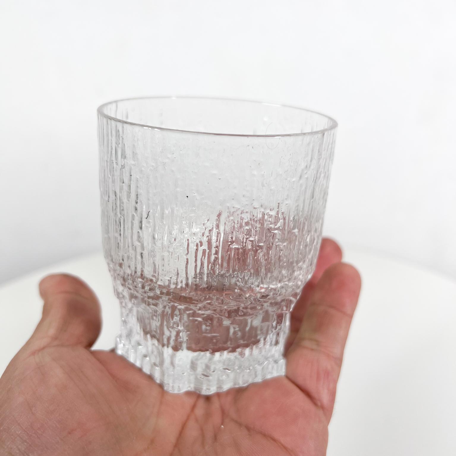 1970s Tres Vasos de Whisky Iittala Tapio Wirkkala Icicle Art Aslak Finlandia en venta 5
