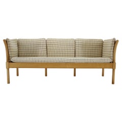 Retro 1970s Three Seater Sofa in Beech Wood, Denmark 