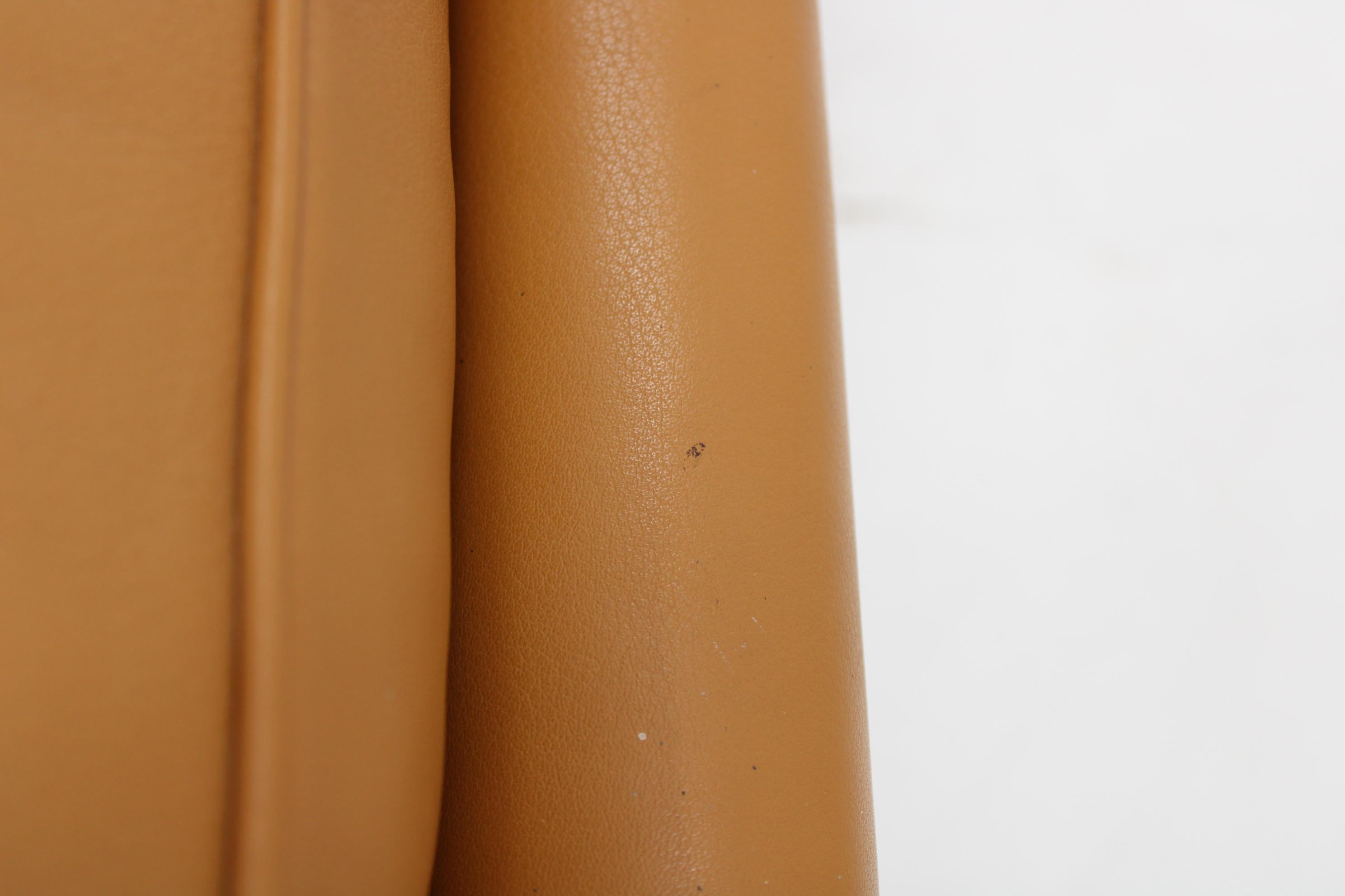 1970s Three-Seater Sofa in Cognac Leather by Stouby , Denmark 4