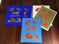 1970s Tiber Press Cheetah Lithographs