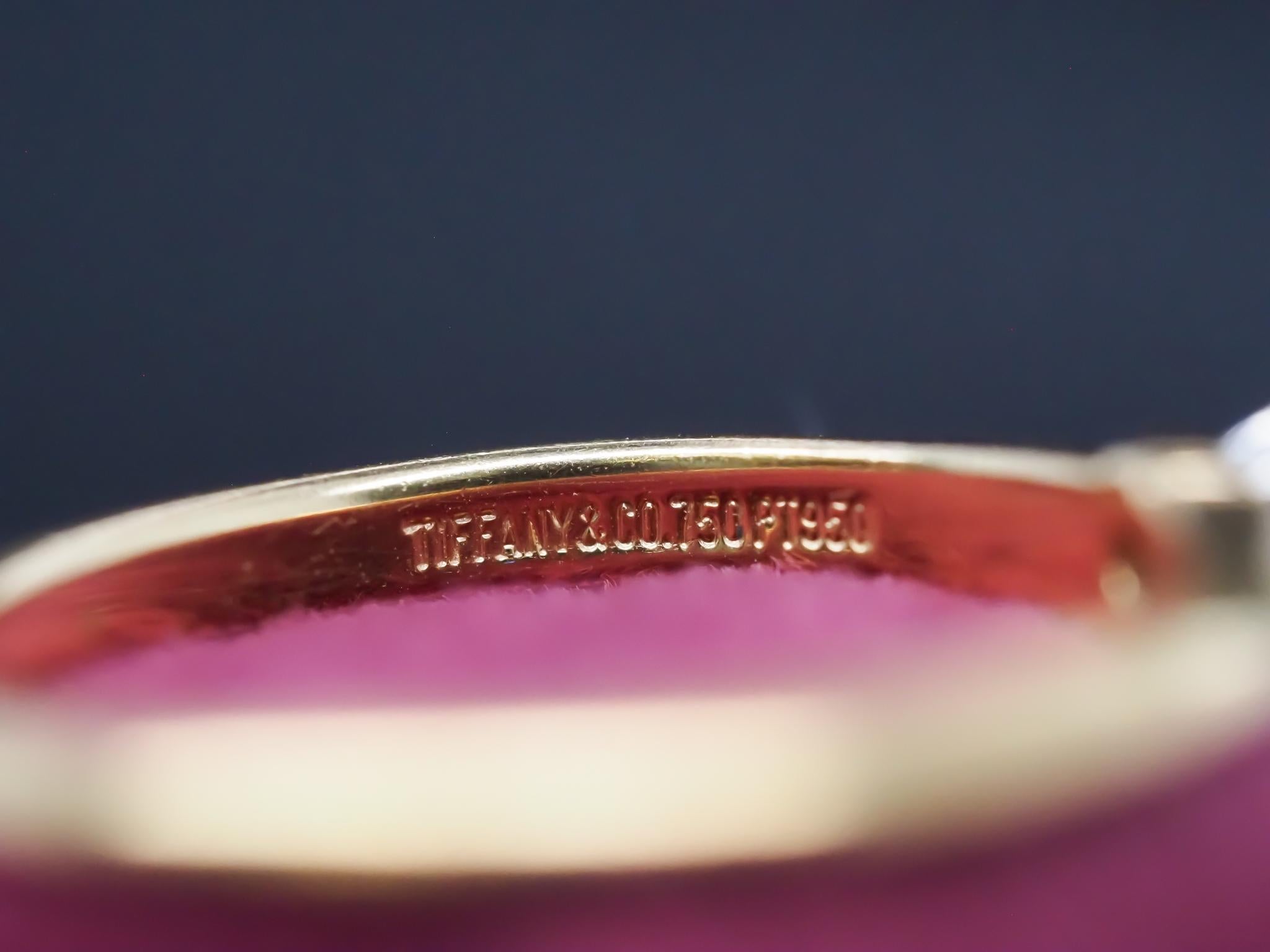 1970s Tiffany & Co. .19ct Round Diamond Engagement Ring in 18K and Platinum In Good Condition In Hicksville, NY