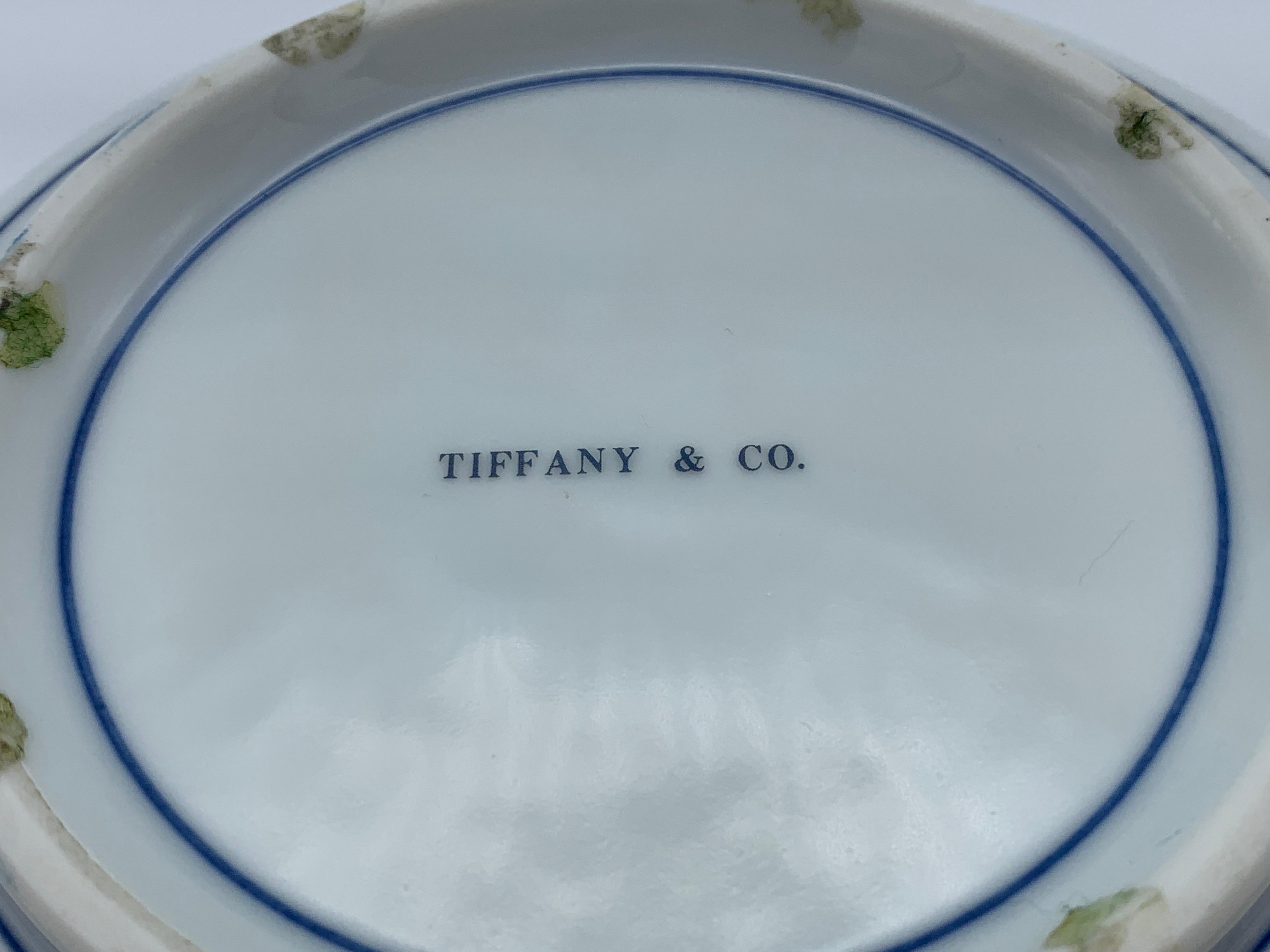 Porcelain 1970s Tiffany & Co. Chinoiserie Blue and White Imari-Style Catchall Bowl