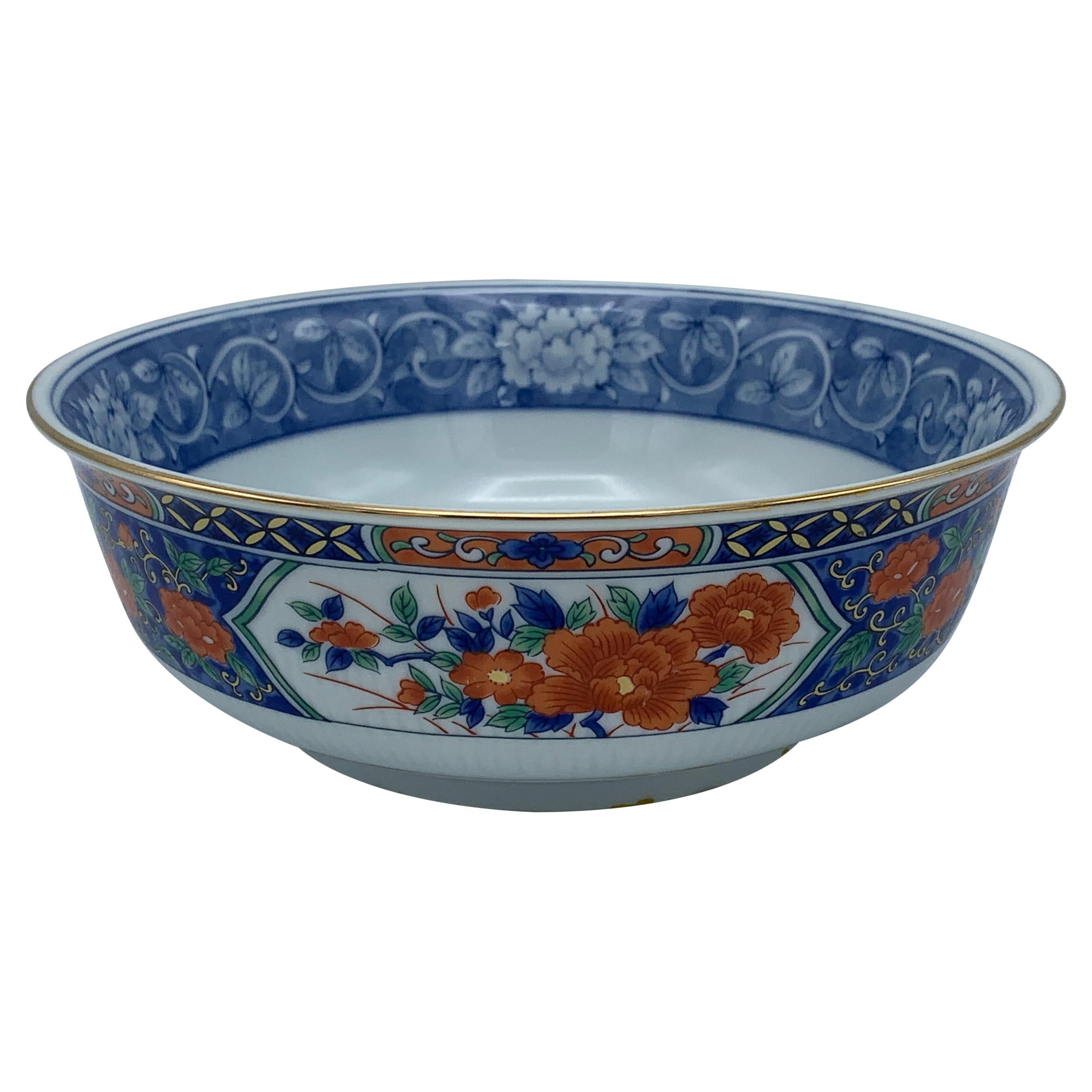 1970s Tiffany & Co. Chinoiserie Blue and White Imari-Style Catchall Bowl