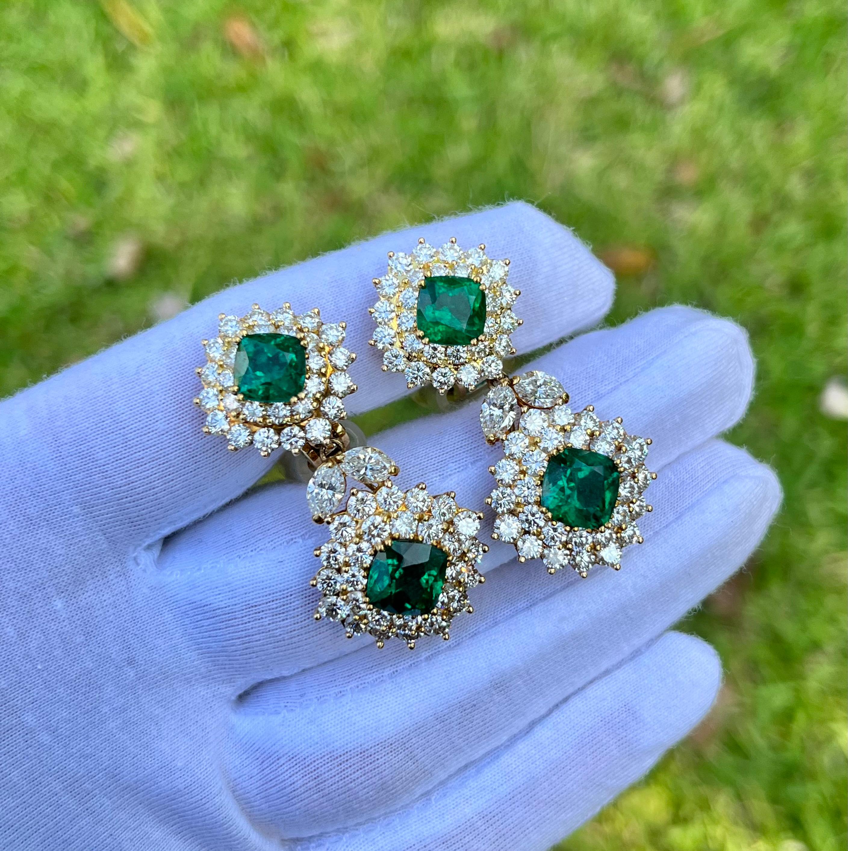 real emerald earrings tiffany