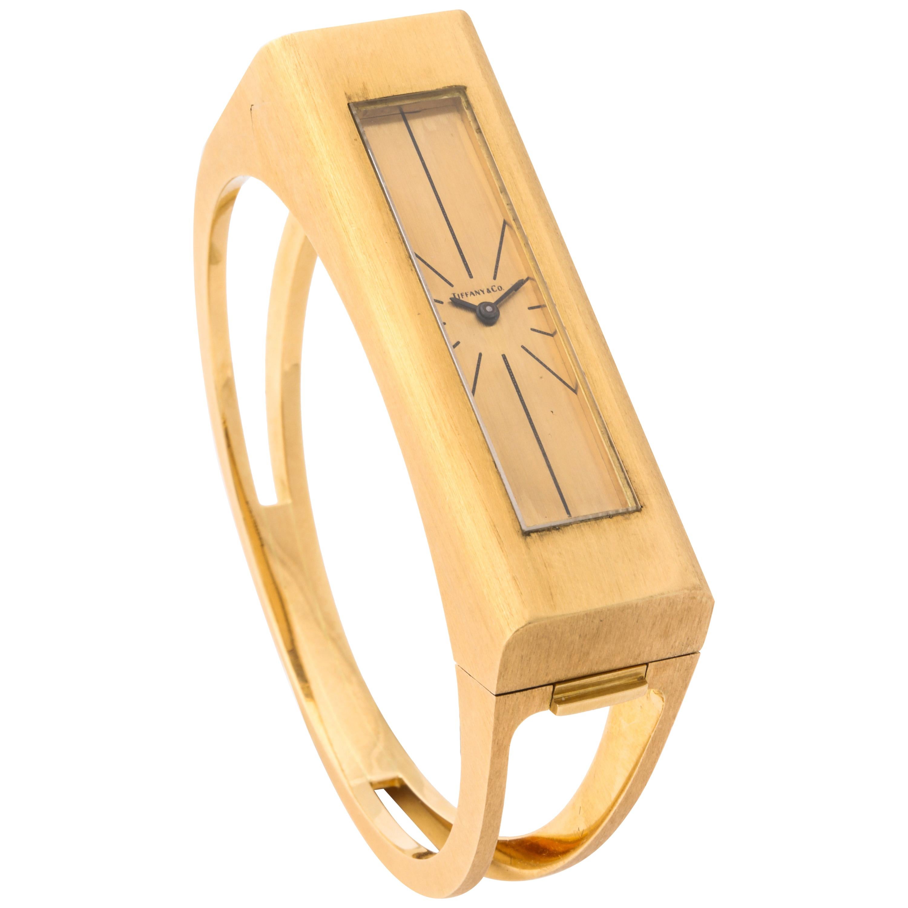 1970s Tiffany & Co. Yellow Gold Elongated Watch