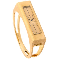 1970s Tiffany 
Co. Yellow Gold Elongated Watch