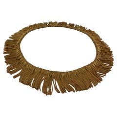 1970’s Tiffany Italy Yellow Gold Fringe Necklace