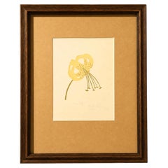 1970s Tiger Lily Original Signed Serigraph
