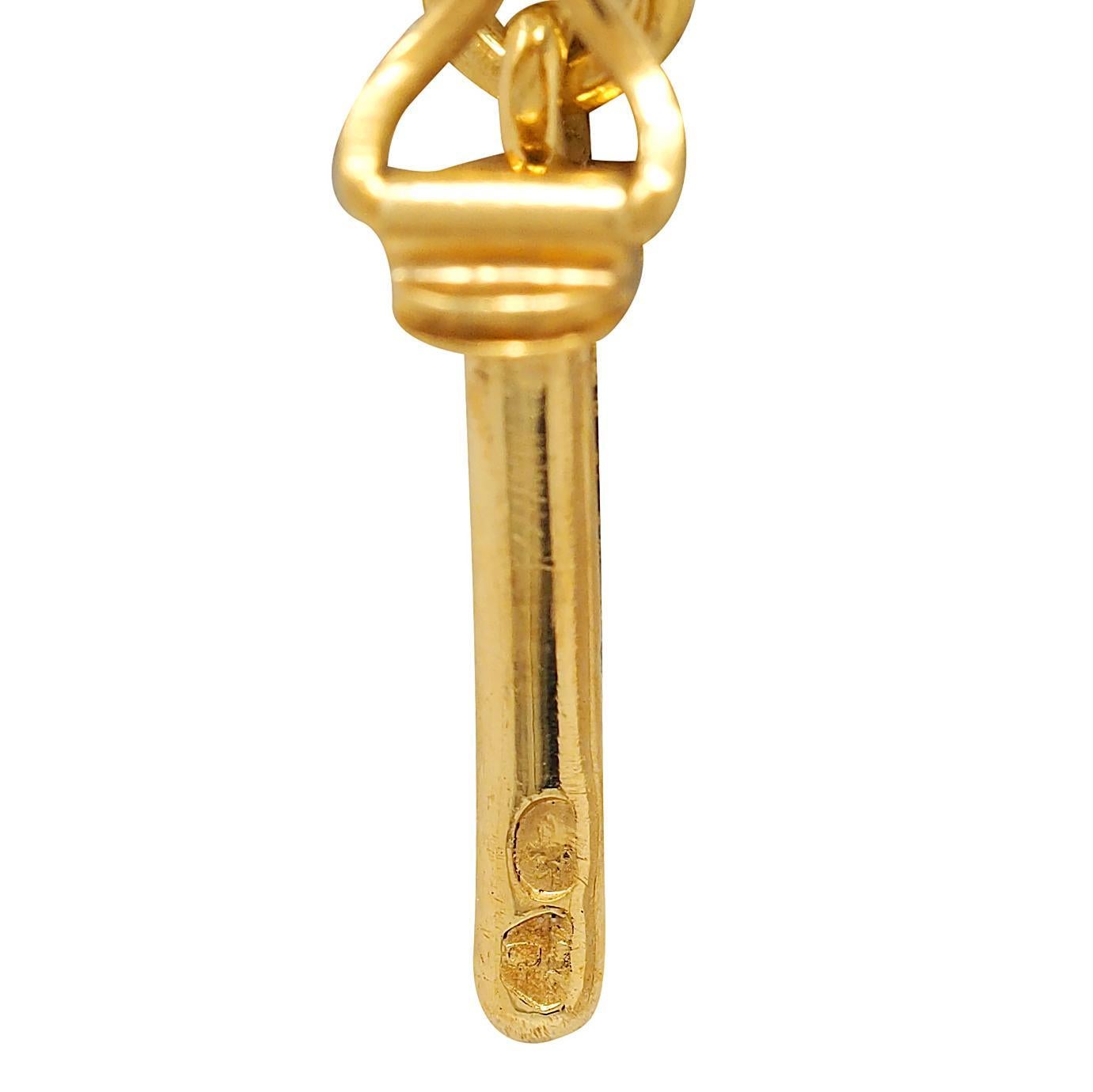 1970's Cuarzo Ojo de Tigre 18 Kilates Oro Amarillo Vintage Cadena Estación de Cuentas Cuello en venta 2