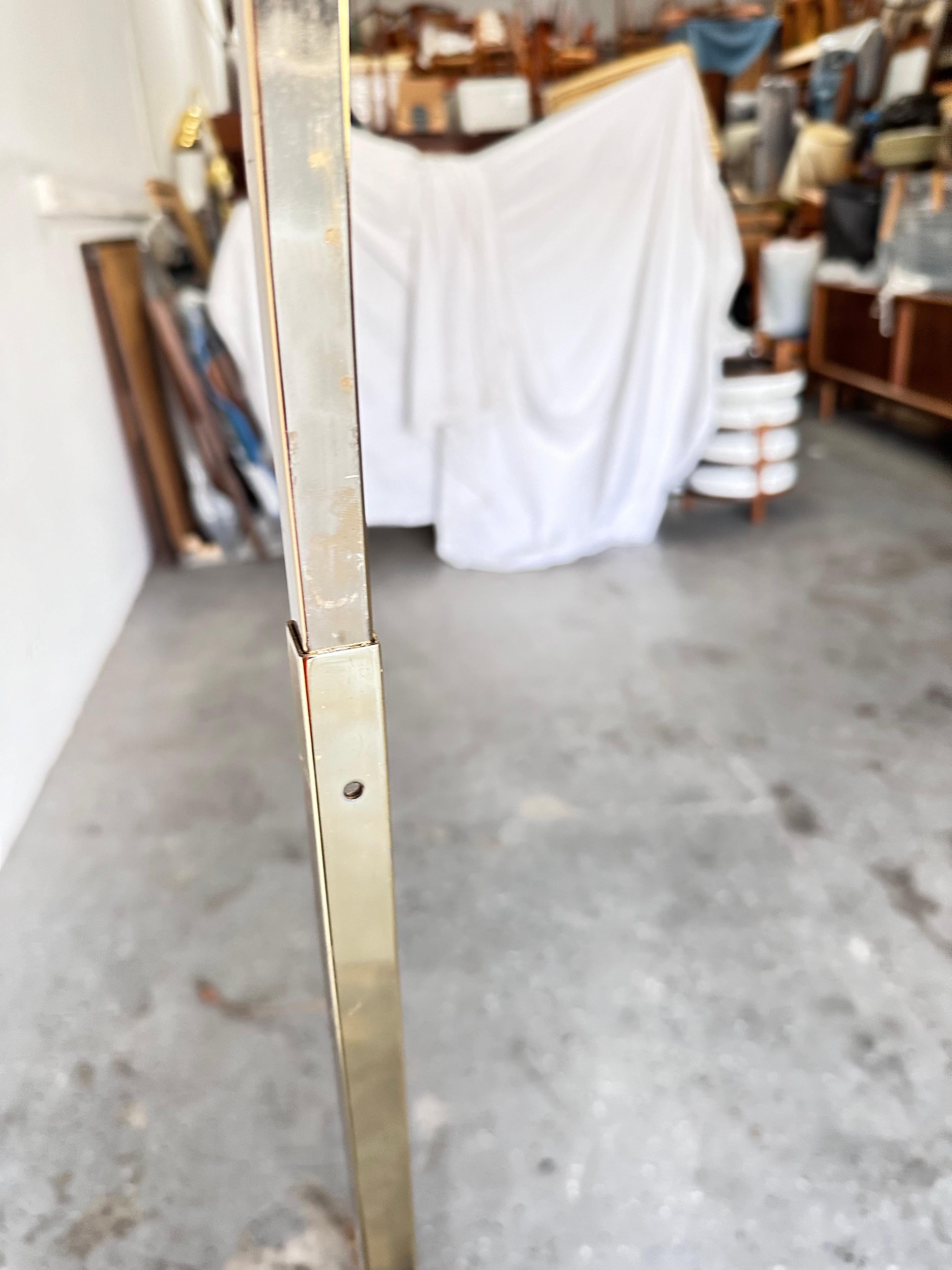 1970's to 1980's  Mid Century Modern to Post-modern Brass Arc Floor Lamp  For Sale 5