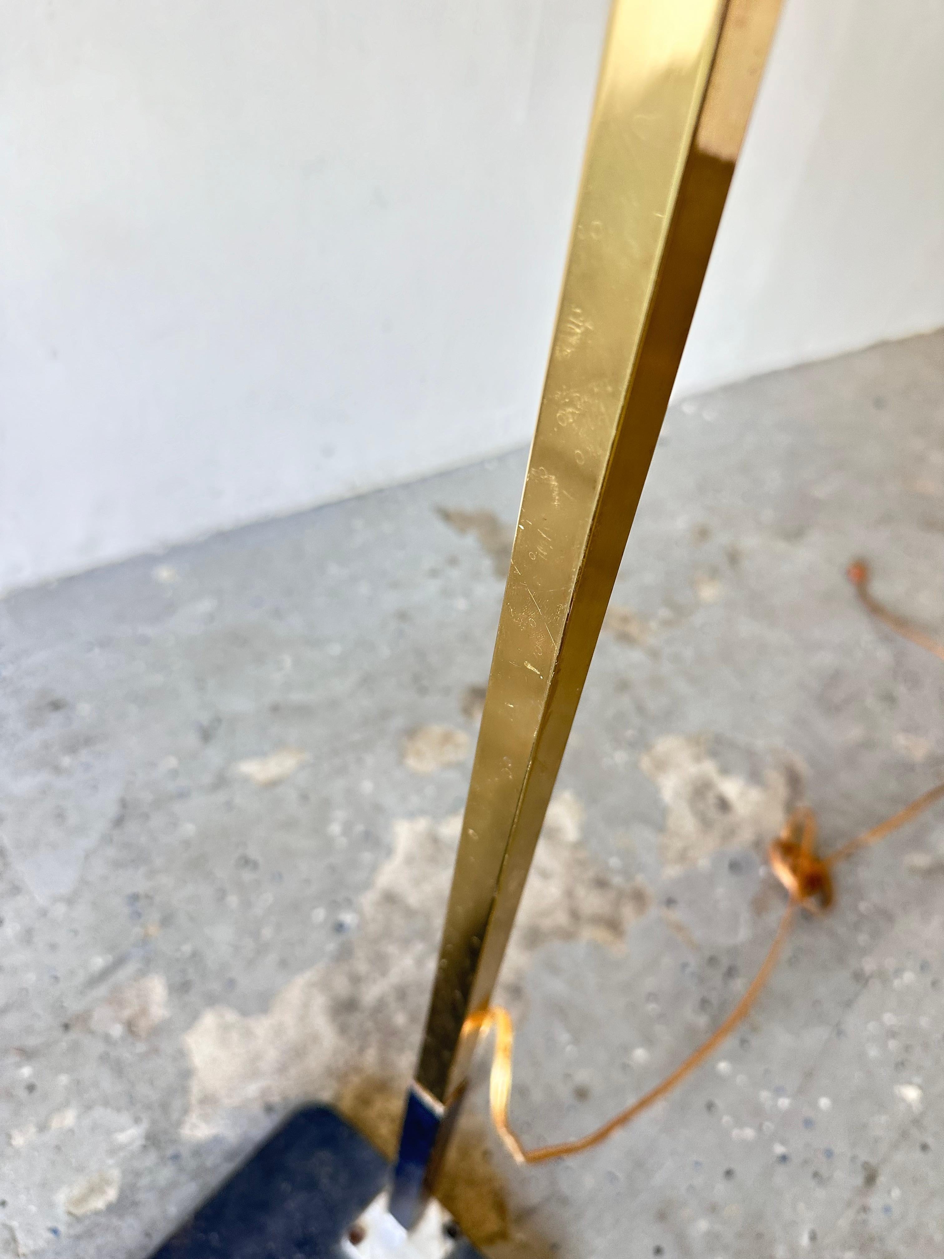 1970's to 1980's  Mid Century Modern to Post-modern Brass Arc Floor Lamp  For Sale 6