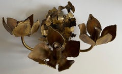 1970s Tom Greene for Feldman Brutalist Three Light Sconce