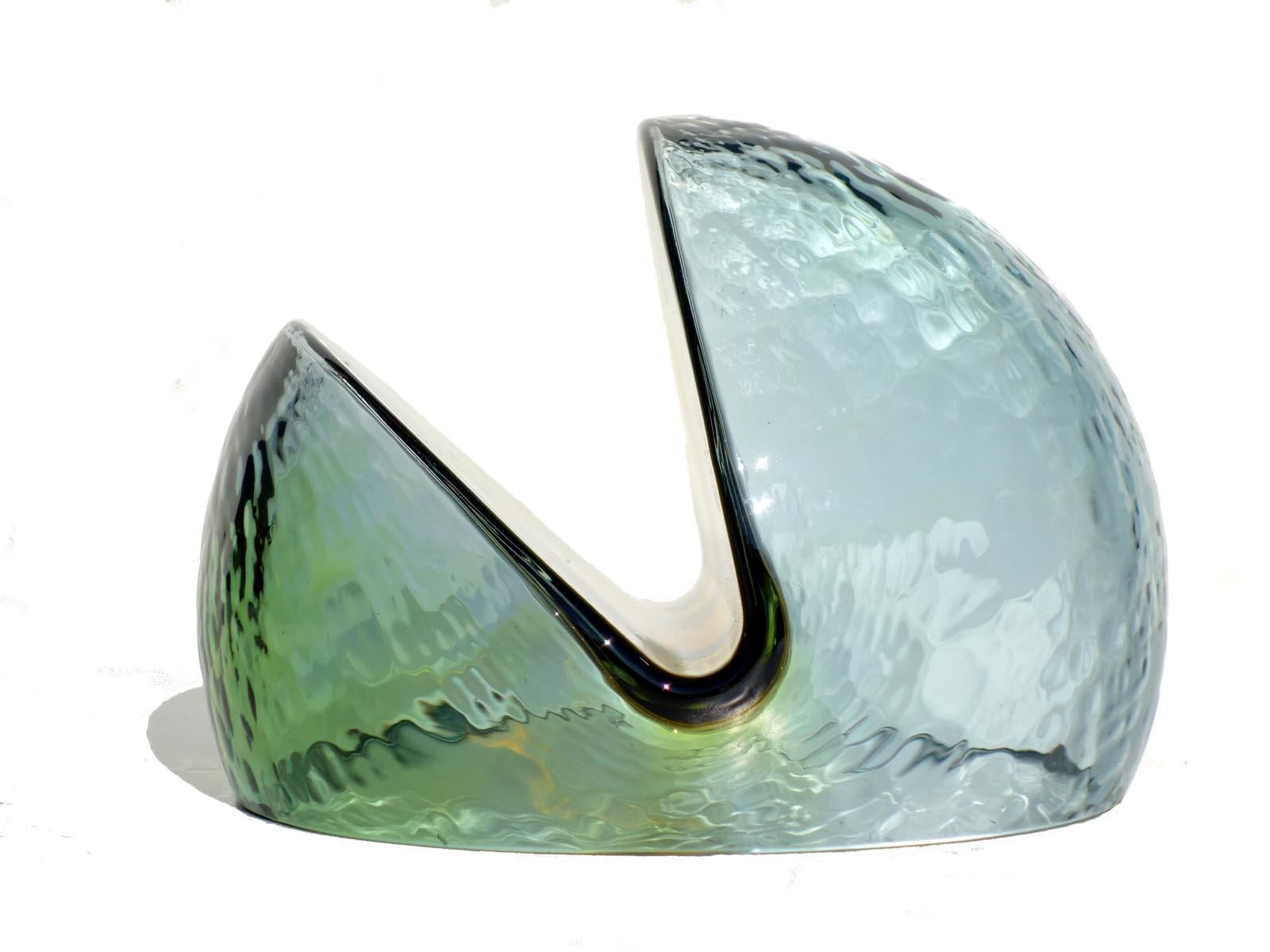 Mid-Century Modern 1970s Toni Zuccheri Veart Murano Italian Design Glass Sculpture For Sale