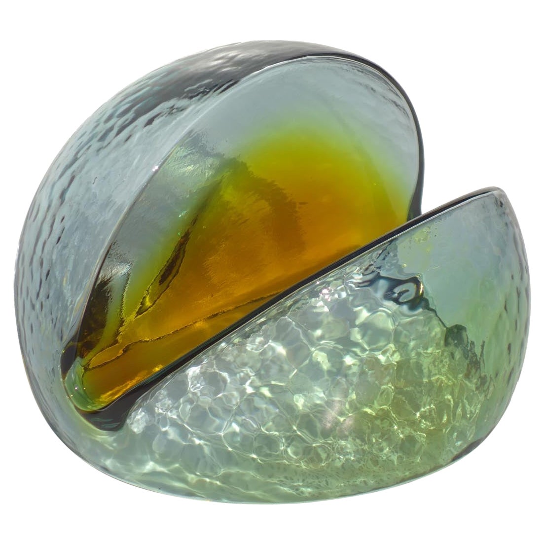 Scultura in vetro di design italiano di Murano anni '70 Toni Zuccheri Veart
