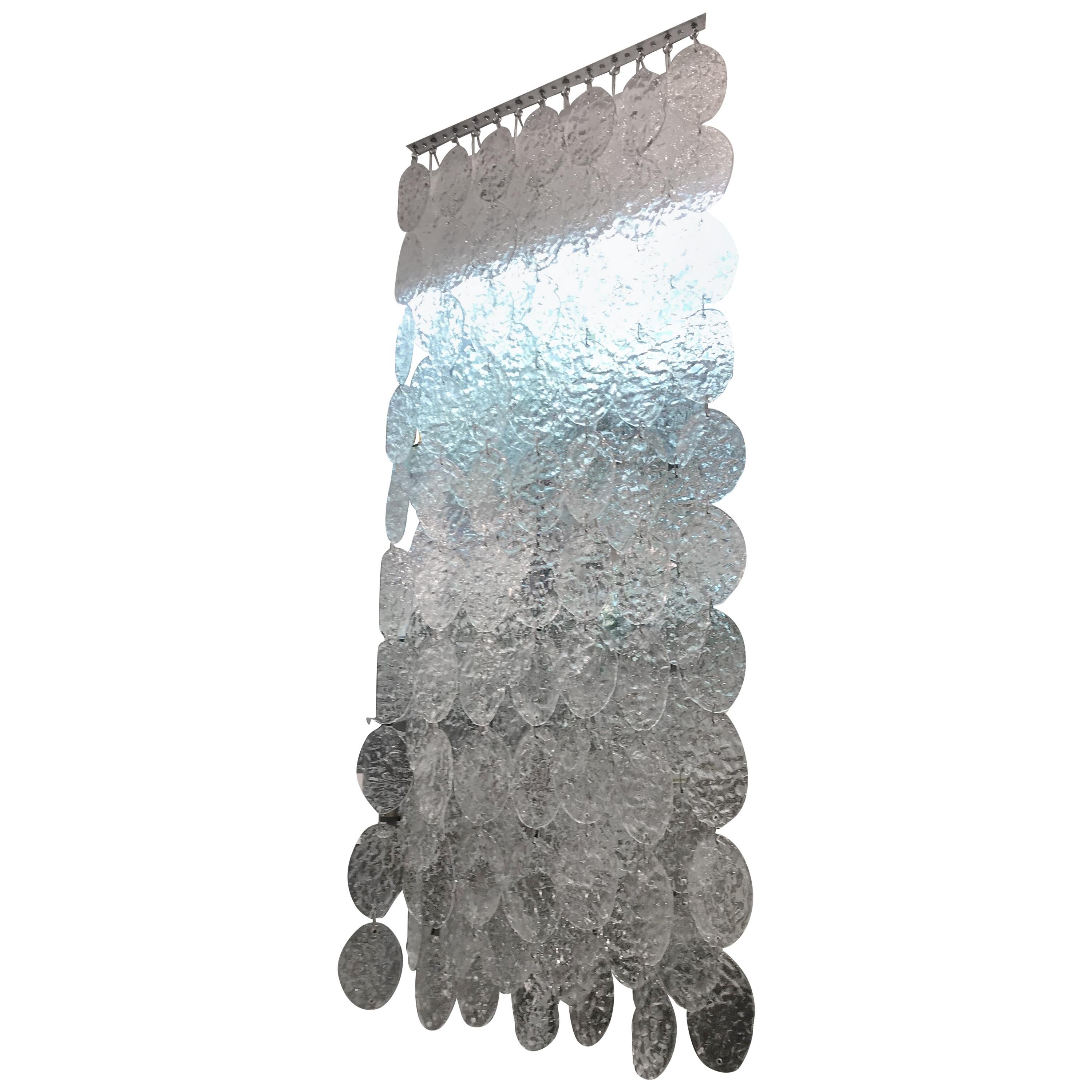 1970s Torcello Glass Disk Curtain by Gino Vistosi