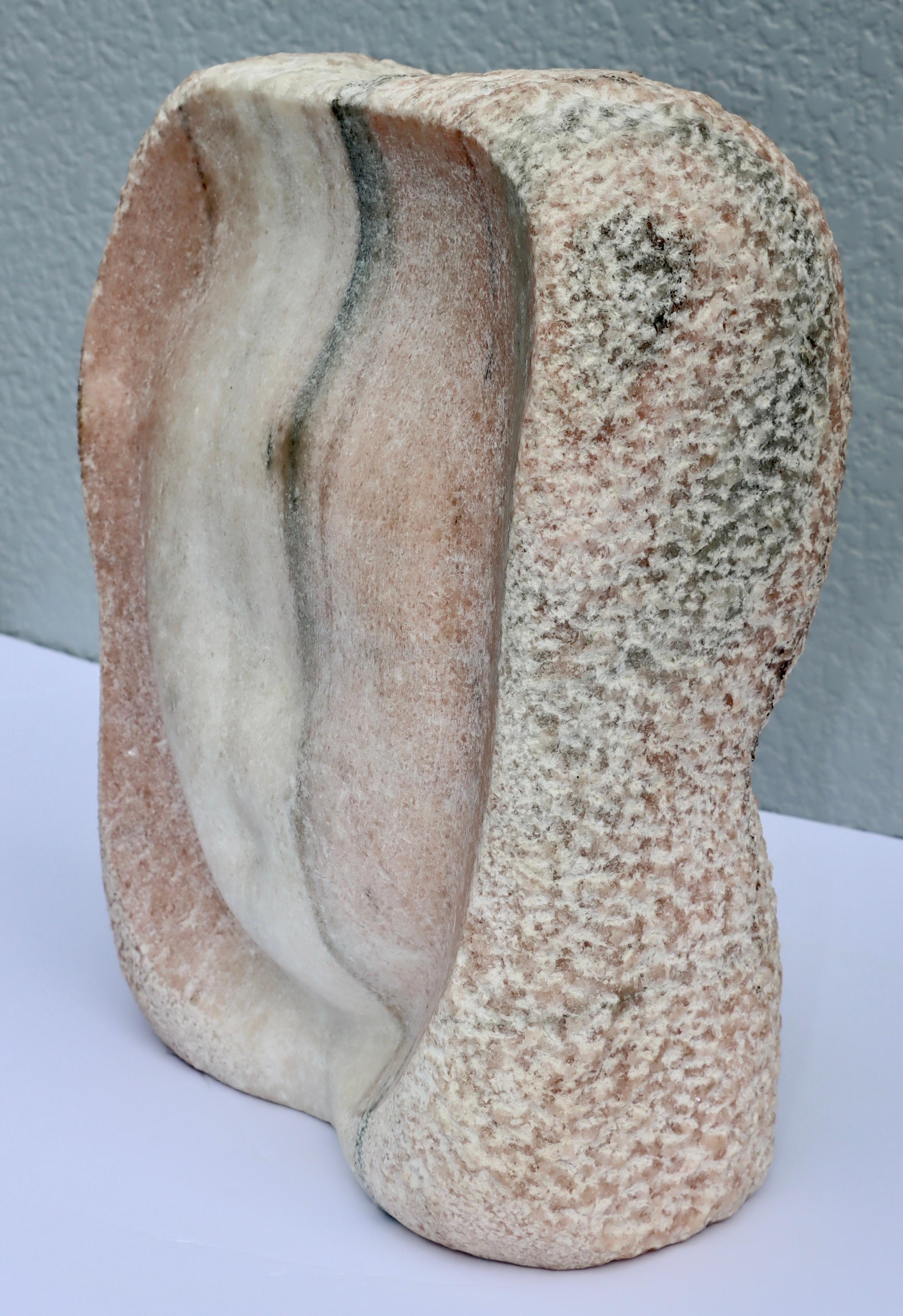 Mid-Century Modern 1970's Torso Abstract Granite Sculpture For Sale