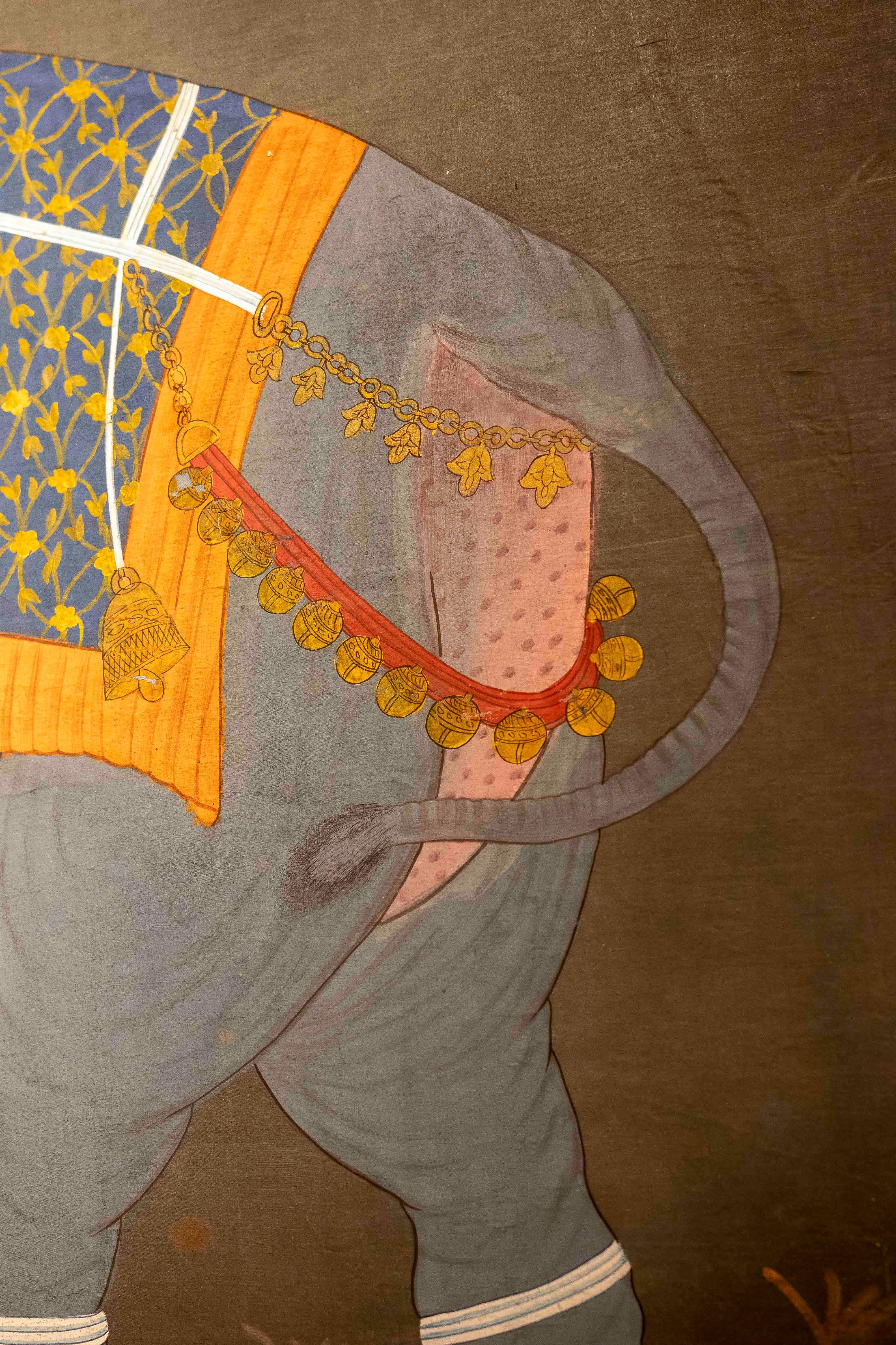 1970s Traditional Indian Painting of a Royal Camel, Rajasthani School For Sale 2