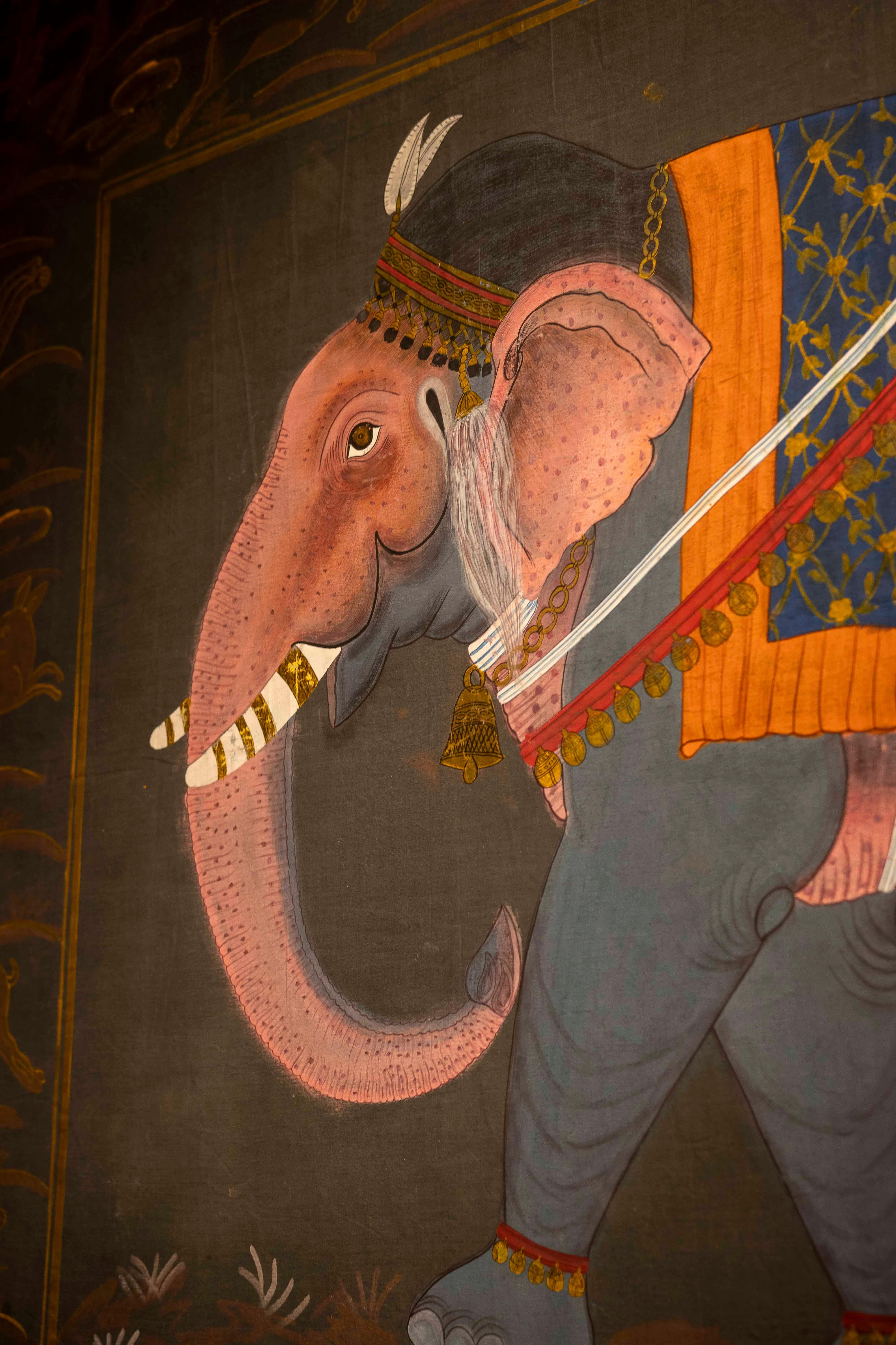 1970s Traditional Indian Painting of a Royal Camel, Rajasthani School For Sale 4