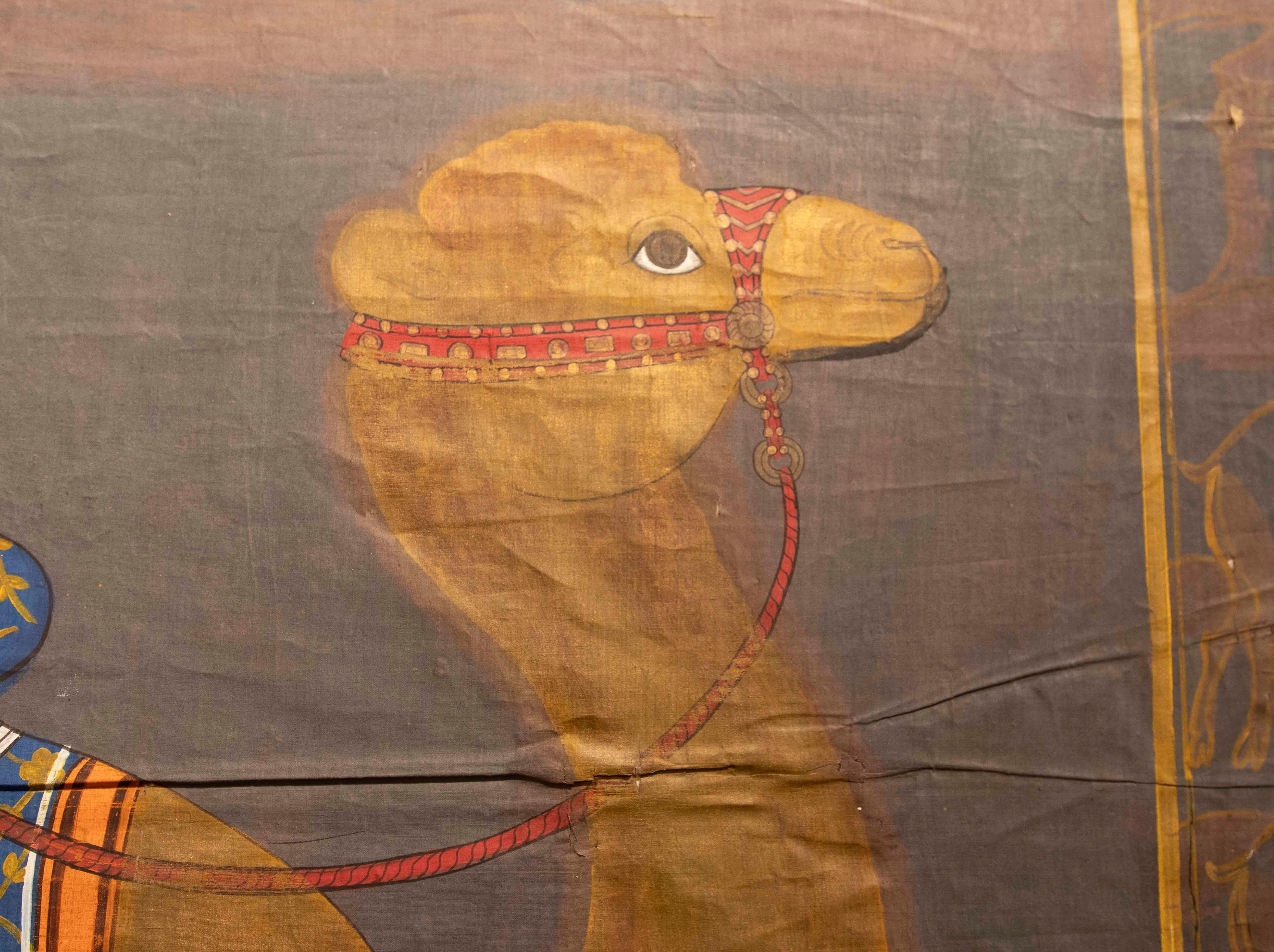 1970s Traditional Indian Painting of a Royal Camel, Rajasthani School For Sale 4
