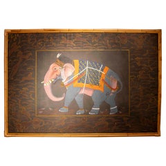 1970s Traditional Indian Painting of a Royal Camel, Rajasthani School