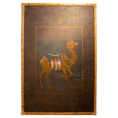 1970s Traditional Indian Painting of a Royal Camel, Rajasthani School