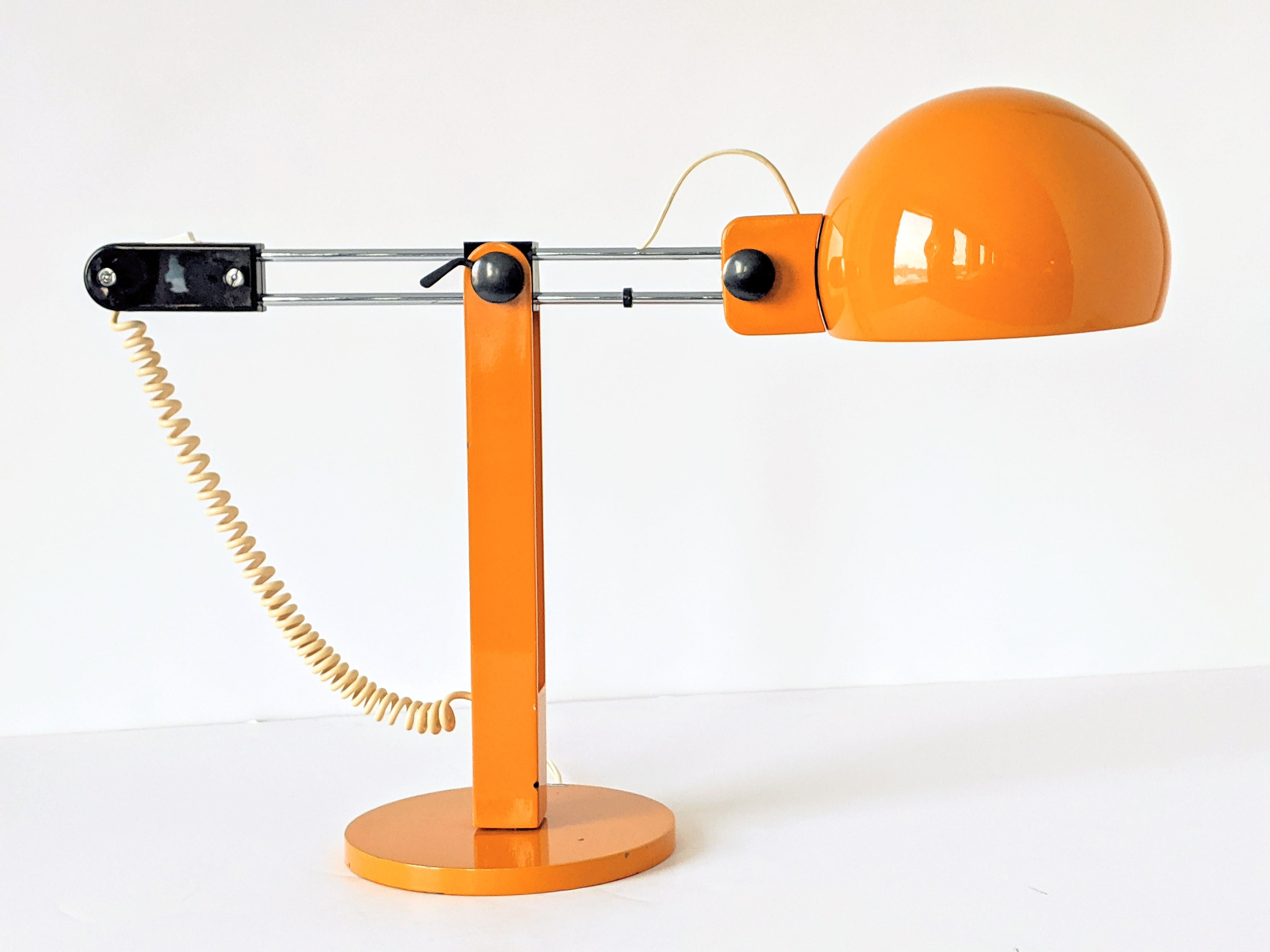 Steel 1970s Tramo Large Swivel Table Lamp, Spain For Sale