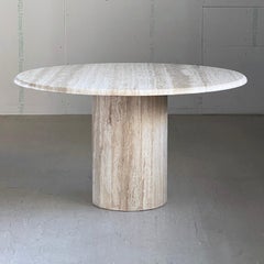 1970's Traventine Dining Table