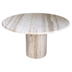 1970's Traventine Dining Table