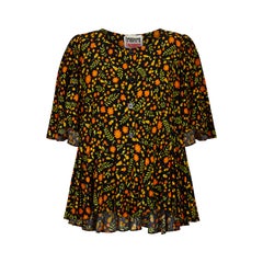 Blusa oversize floral de algodón Travers Tempos de los años 70