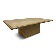 1970s Travertine Coffee Table