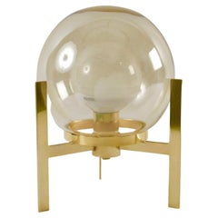 Lampada a treppiede in ottone anni '70 Maison Roche