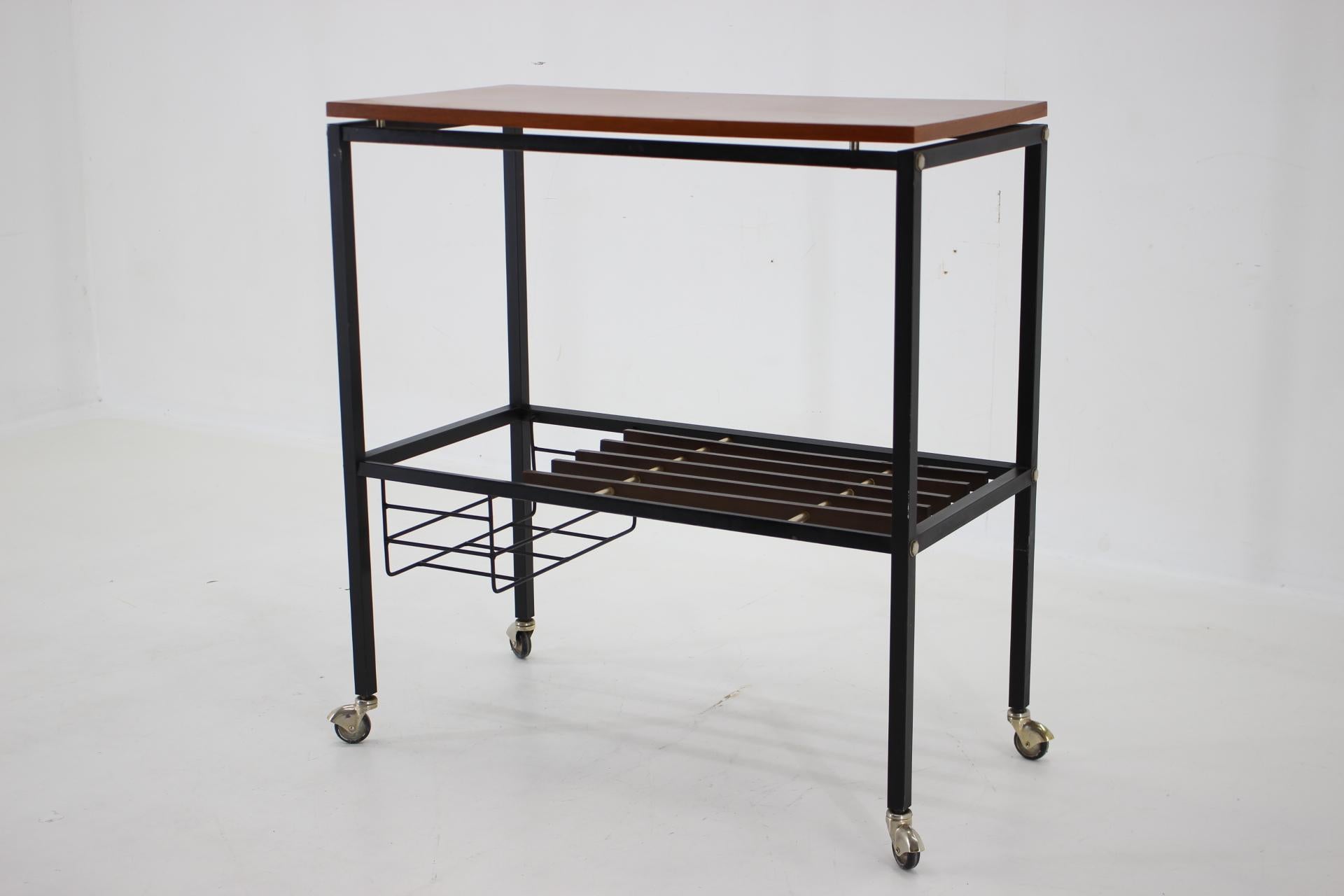 Mid-Century Modern 1970s Trolley /Serving Cart by Zuanelli Mobili, Italy  For Sale