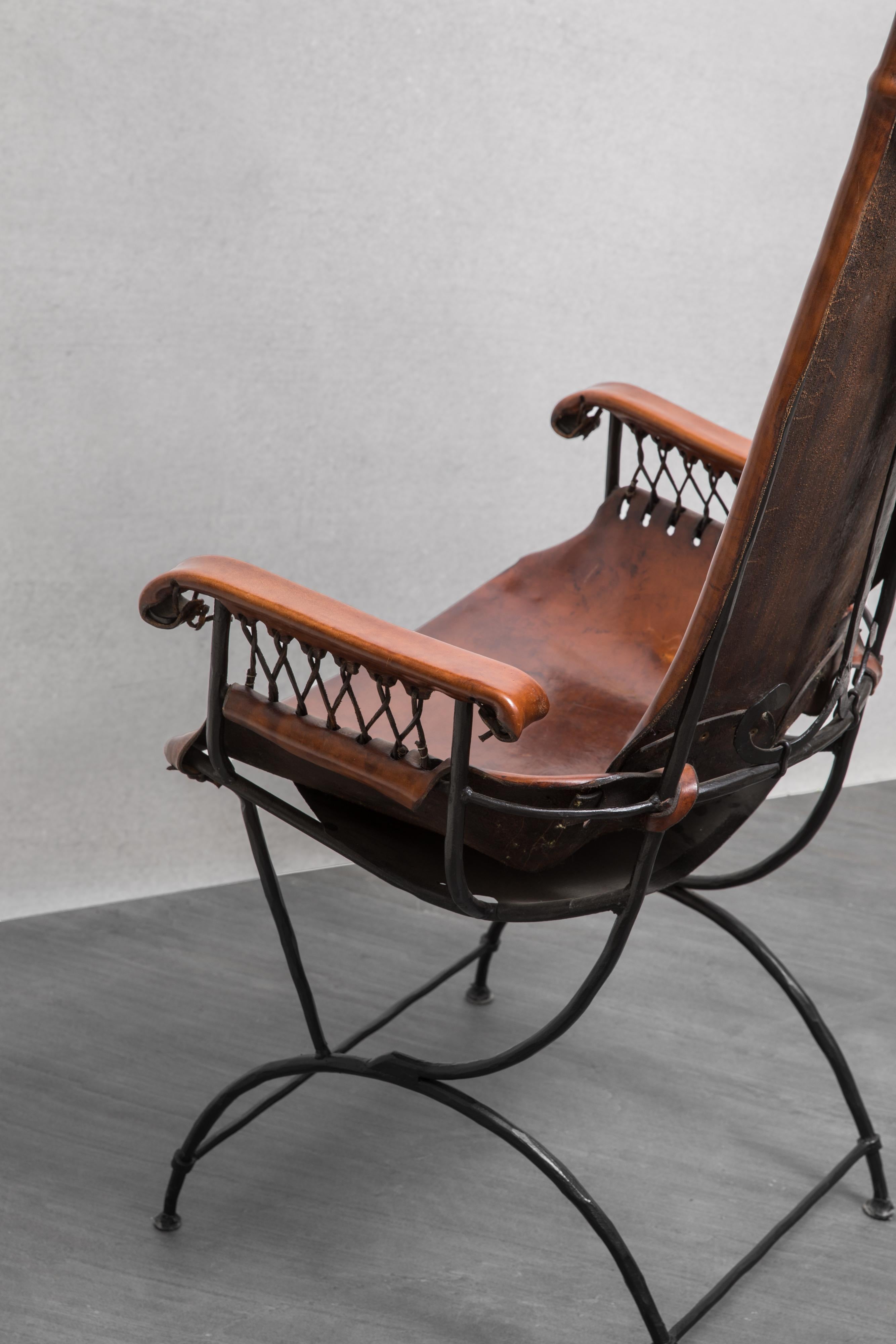A rare Throne armchair by François & Sido Thévenin.