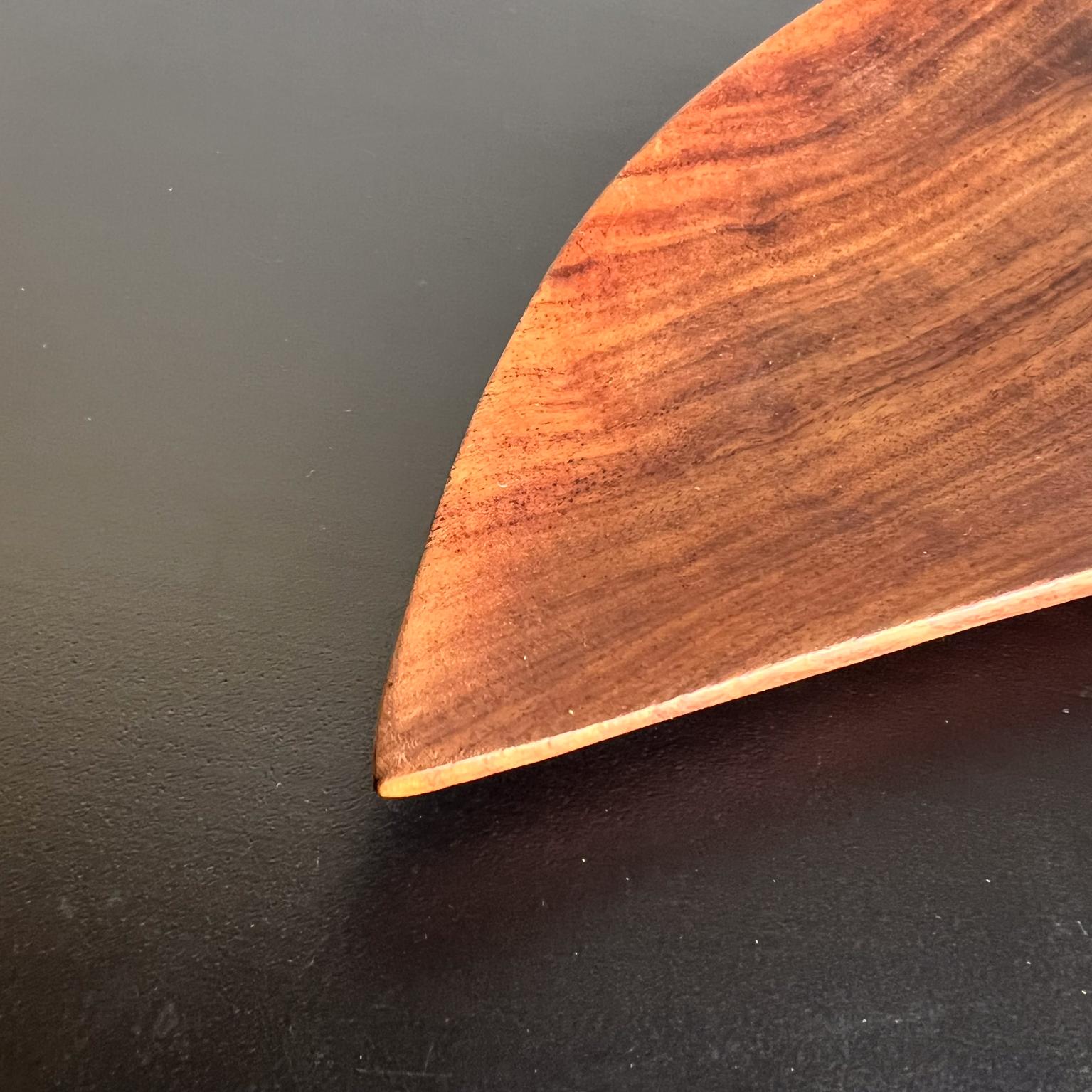 1970s Haitian Tropical Mahogany Sculptural Wood Tray For Sale 3
