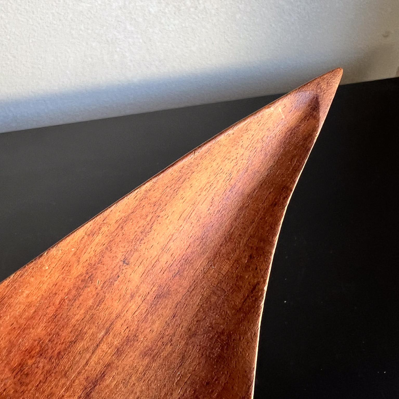 1970s Haitian Tropical Mahogany Sculptural Wood Tray For Sale 4