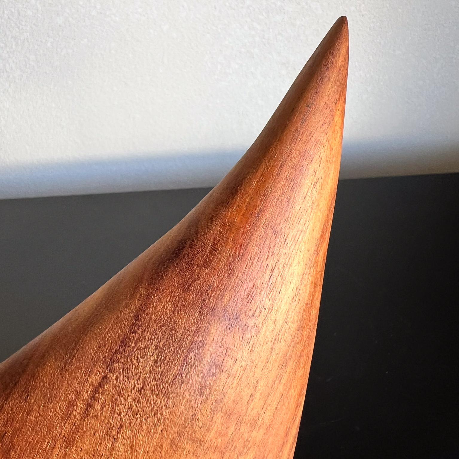 1970s Haitian Tropical Mahogany Sculptural Wood Tray For Sale 8