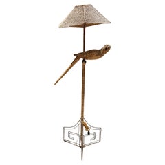 Lampadaire perroquet tropical des années 1970, style Mario Lopez Torres Mexique