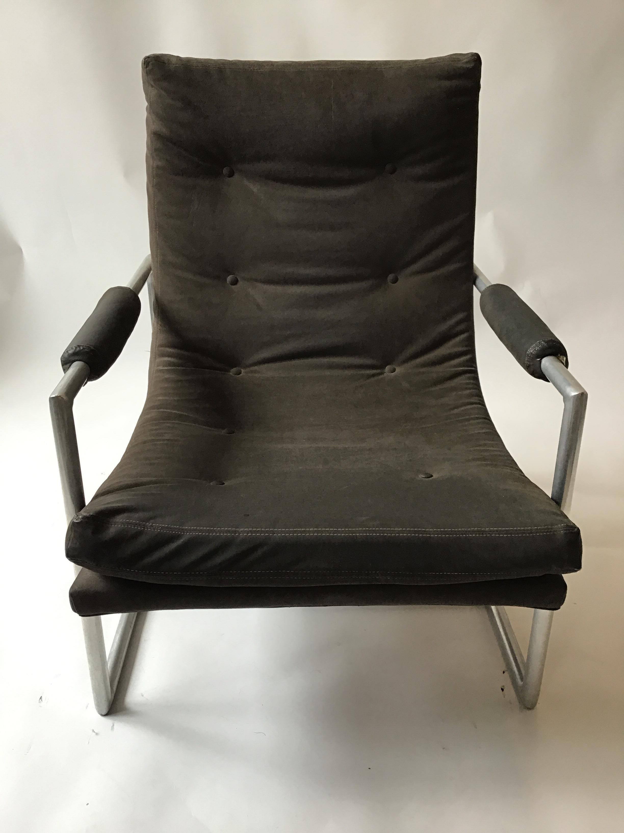 1970s Tubular Armchair In Good Condition For Sale In Tarrytown, NY