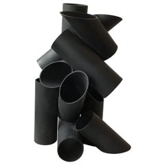 Vintage 1970s Tubular Steel Sculpture